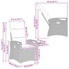 vidaXL Cadeiras de Jardim Reclin&aacute;veis 56 x 60 x 112 cm a&ccedil;o