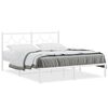 vidaXL Estrutura de cama com cabeceira 150x200 cm metal branco