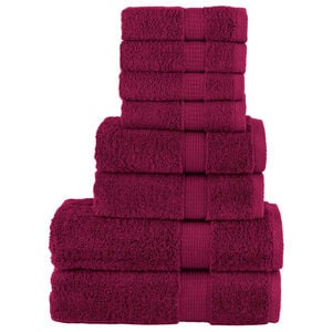vidaXL 8 pcs Conjunto de toalhas premium SOLUND 600 gsm bord&ocirc;