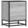 vidaXL Mesa de cabeceira sonoma 40x31x50 cm madeira e metal cinzento