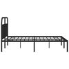 vidaXL Estrutura de cama com cabeceira 160x200 cm metal preto