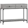 vidaXL Mesa consola 100x34,5x75cm derivados de madeira cinzento sonoma