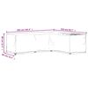 vidaXL Capas p/ mobília jardim forma de L 2 pcs 16 ilhós 260x210x80 cm
