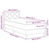 vidaXL Cama Box Spring LED com colch&atilde;o Rosa 100 x 200 cm Veludo