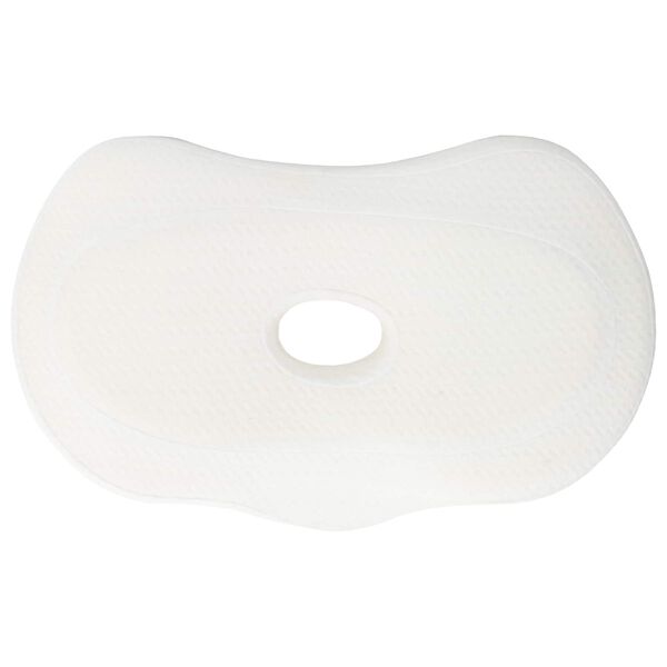 vidaXL Travesseiro para o Pesco&ccedil;o Cor s&oacute;lida Branco 53 x 35 x 11 cm
