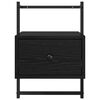 vidaXL Arm&aacute;rio de Cabeceira com gaveta Carvalho Preto 35 x 30 x 51 cm