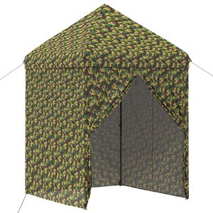 vidaXL Toldo com 4 Laterais 2 x 2 m Camuflagem Militar