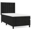 vidaXL Cama com molas/colch&atilde;o 90x200 cm veludo preto