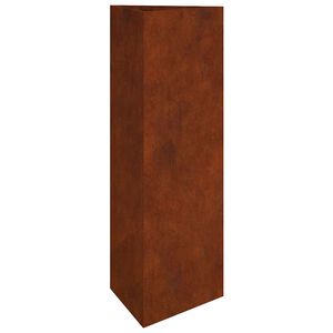 vidaXL Vaso/floreira de jardim 30x26x75 cm a&ccedil;o corten