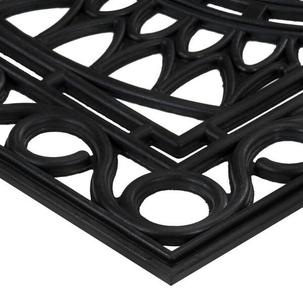 vidaXL Tapete de porta retangular 45x75 cm borracha