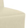 vidaXL Unidade de Sof&aacute; Modular Sem Bra&ccedil;os 3 pcs Creme 55 x 74 x 82 cm