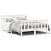 vidaXL Cama sem colch&atilde;o 120x200 cm madeira de pinho maci&ccedil;a branco