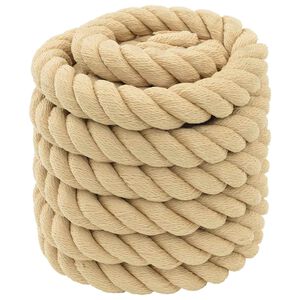 vidaXL Corda de Barco 5 mm 25 m Natural