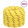 vidaXL Corda de barco 20 mm 50 m polipropileno amarelo