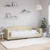 vidaXL Sof&aacute;-cama 80x200 cm tecido cor creme