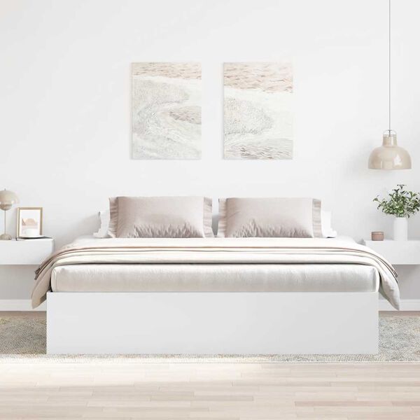 vidaXL Estrutura de cama 200x200 cm branco
