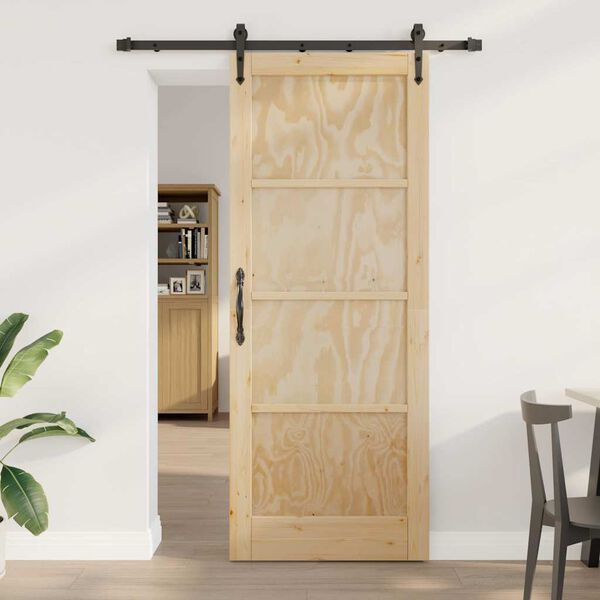vidaXL Porta Deslizante ORKDAL Castanho 83 x 211 cm