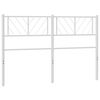 vidaXL Cabeceira de substitui&ccedil;&atilde;o 135 cm metal branco