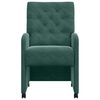 vidaXL Cadeiras de Jantar com Rodas 2 pcs Verde-escuro 58 x 67 x 97 cm