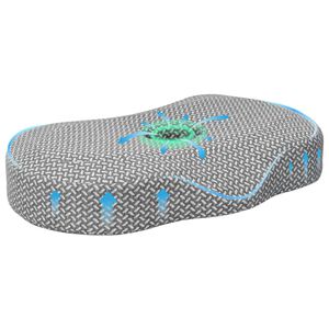 vidaXL Travesseiro para o Pesco&ccedil;o Cinzento 53 x 34,5 x 10,5 cm