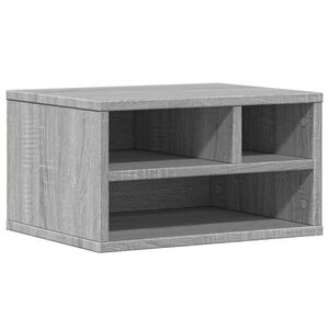 vidaXL Suporte de impressora 40x32x22,5 cm deriv. madeira cinza sonoma