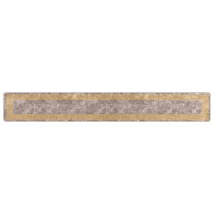 vidaXL Passadeira MARSA Cinzento 50 x 350 cm Poli&eacute;ster e PVC