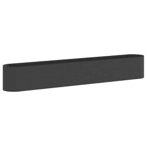vidaXL Cama de Jardim Elevada Preto 280 x 40 x 40 cm