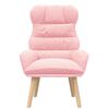 vidaXL poltrona Rosa 69 x 74 x 93 cm Tecido Sherpa