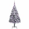 vidaXL &Aacute;rvore de Natal Artificial Branco 180 cm PVC, A&ccedil;o e Pl&aacute;stico