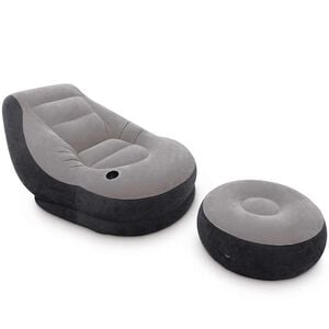 Intex Cadeira insufl&aacute;vel com pufe Ultra Lounge Relax 68564NP