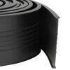 vidaXL Veda&ccedil;&atilde;o da Porta da Garagem Preto 70 x 6 mm 2,5 m PVC