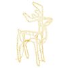 vidaXL Figura de rena de Natal 76x42x87 cm branco quente