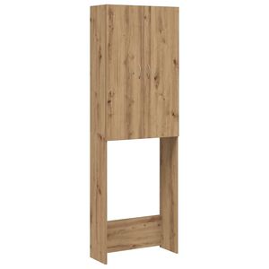 vidaXL Arm&aacute;rio m&aacute;quina lavar roupa 64x25,5x190 cm carvalho artisiano