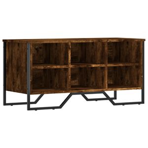 vidaXL Sapateira 90x38x45,5 cm derivados de madeira carvalho fumado
