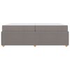 vidaXL Estrutura da Cama Cinzento-acastanhado 200 x 200 cm tecido