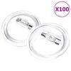 vidaXL Kit de crach&aacute;s com alfinetes 100 conjuntos 25 mm acr&iacute;lico