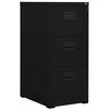 vidaXL Arquivador 46x62x102,5 cm a&ccedil;o preto