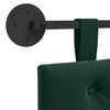 vidaXL Cabeceira Suspensa Verde Escuro 170 x 55 x 7 cm Veludo