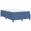 vidaXL Cama Box Azul e Branco 120 x 190 cm Tecido de Veludo Cotele
