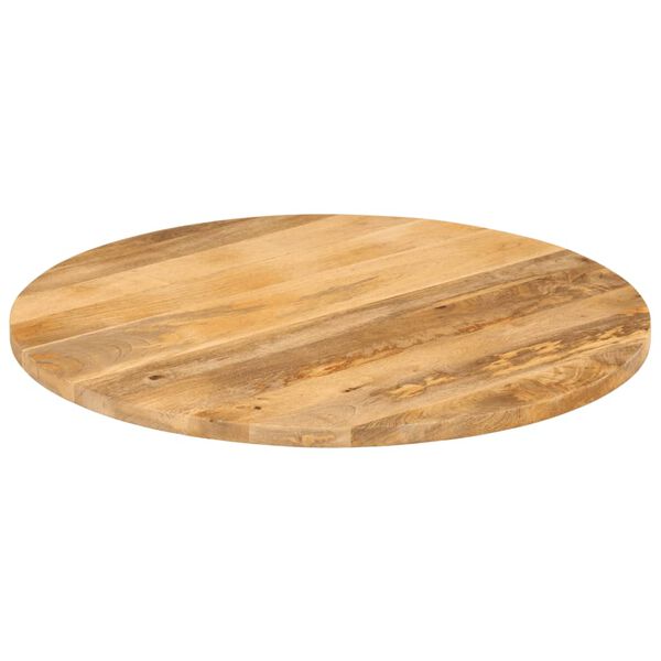 vidaXL Tampo de mesa redondo &Oslash;90x3,8cm madeira de mangueira maci&ccedil;a