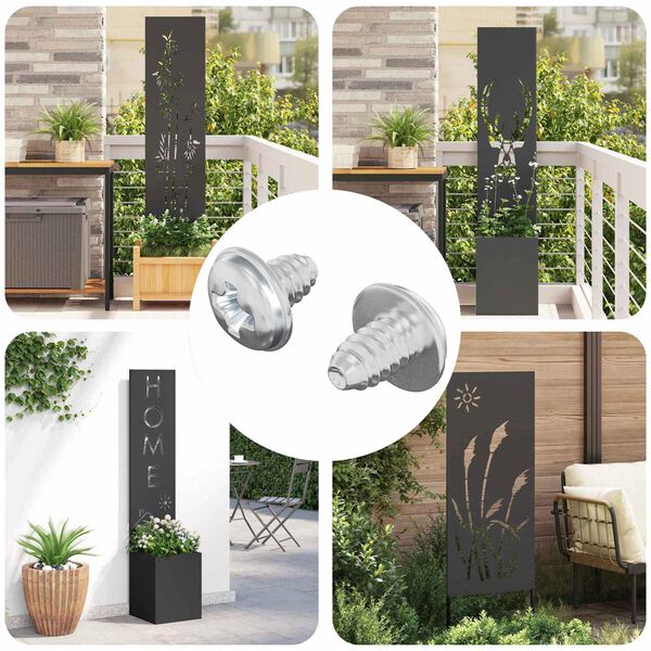 vidaXL Parafusos de Bloqueio 2 pcs Prateado M4 x 5 mm Ferro