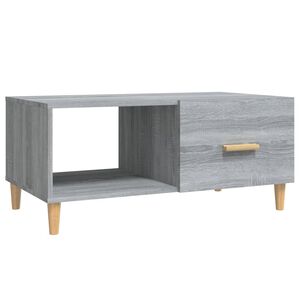 vidaXL Mesa de centro 89,5x50x40 cm derivados madeira cinzento sonoma