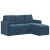 vidaXL Sof&aacute; Azul 178 x 134 x 80 cm Veludo