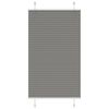 vidaXL Antracite Plissada Cega 80x100 cm Largura Tecido 79,4 cm