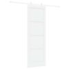 vidaXL Porta Deslizante 73,5 x 211 cm Derivados de Madeira Branco