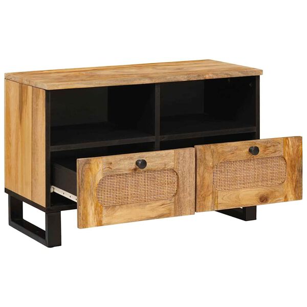 vidaXL Gabinete para TV com gaveta Castanho 70 x 33 x 46 cm