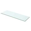 vidaXL Prateleira de vidro 60x15 cm transparente
