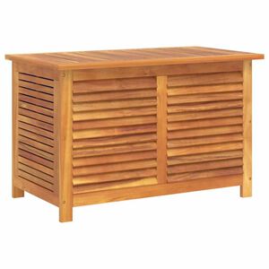 vidaXL Caixa arruma&ccedil;&atilde;o jardim c/ veneziana 90x50x56 cm ac&aacute;cia maci&ccedil;a