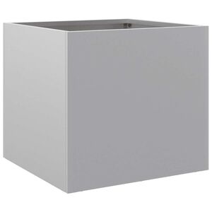 vidaXL Vaso/floreira 32x30x29 cm a&ccedil;o galvanizado prateado