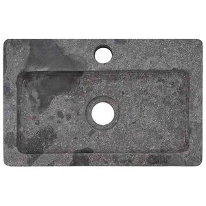 vidaXL Lavat&oacute;rio de parede 38x24x6,5 cm m&aacute;rmore cinzento